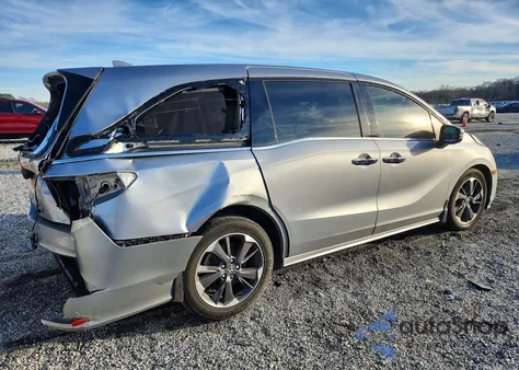 2023 Honda Odyssey Elite z USA, uszkodzony, nr VIN 5FNRL6H97PB004370